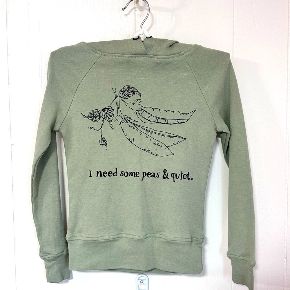 L’oved Loved Baby Peas and Quiet Hoodie 3T Organic Cotton